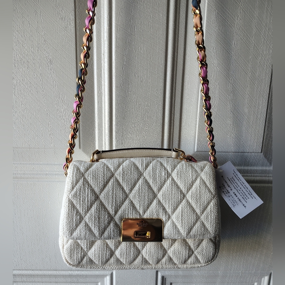 Kate Spade Carey Tweed Small Chain Crossbody
